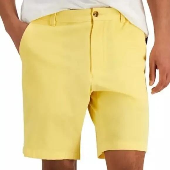 Club Room Men's Classic Fit 9" 4-Way Stretch Chino Shorts Size 42 $55 - Picture 1 of 7